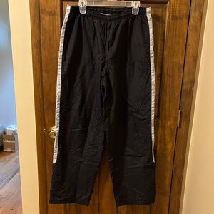 Nike Black Joggers with White Side Stripes
